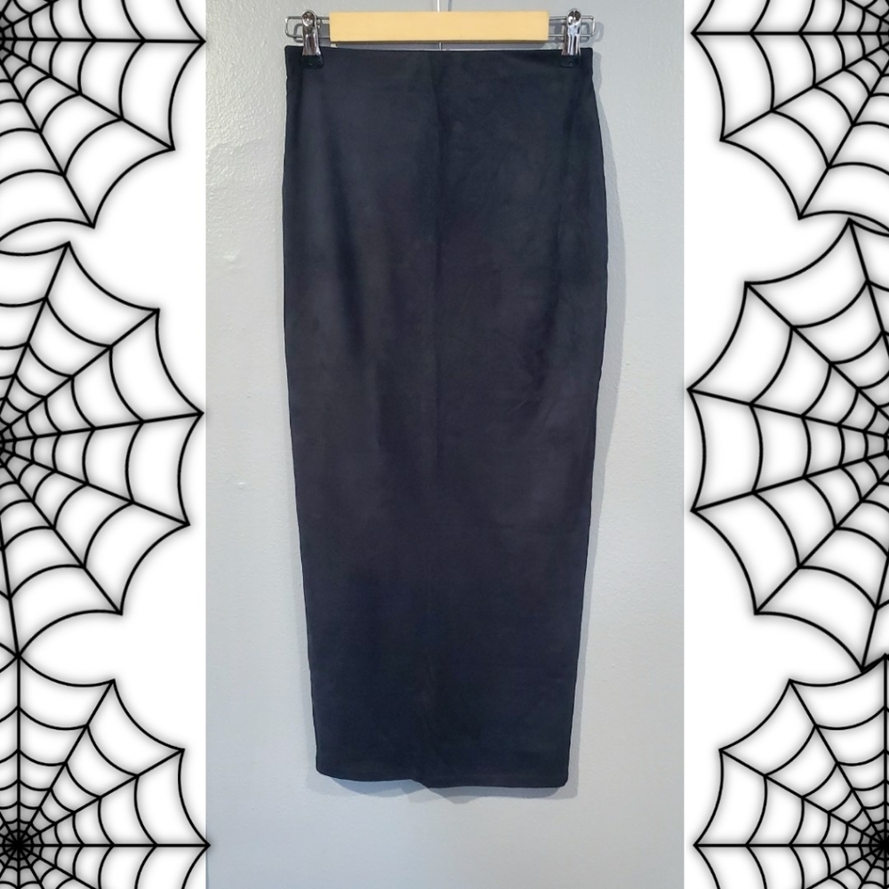 🔥3/$15🔥 Vintage Witchy Bodycon Pencil Microsuede Skirt